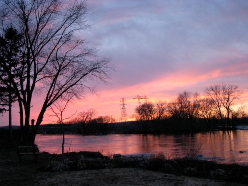 pastel sunset at Riverside Park - 11Mar09
